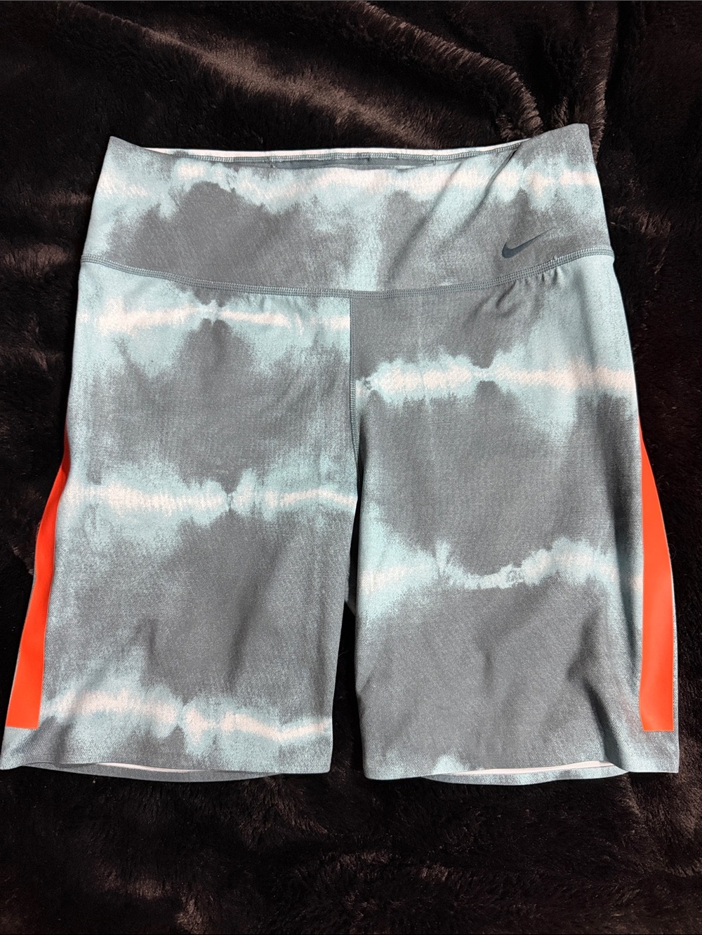 Nike Dri-Fit Women’s Gray Tie-Dye Bike Shorts